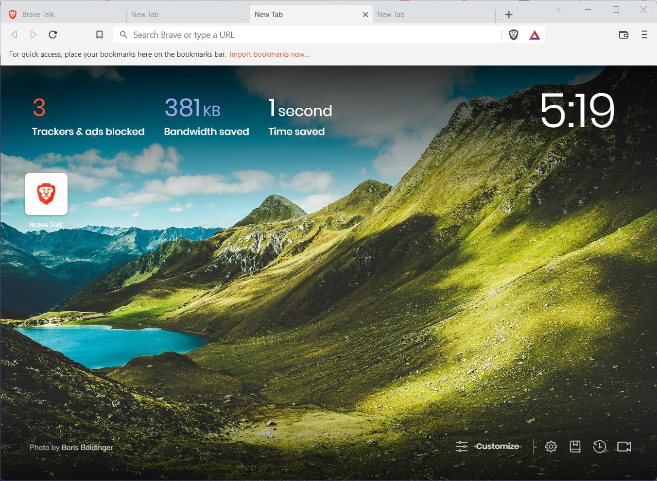 screenshot brave browser photo background landscape