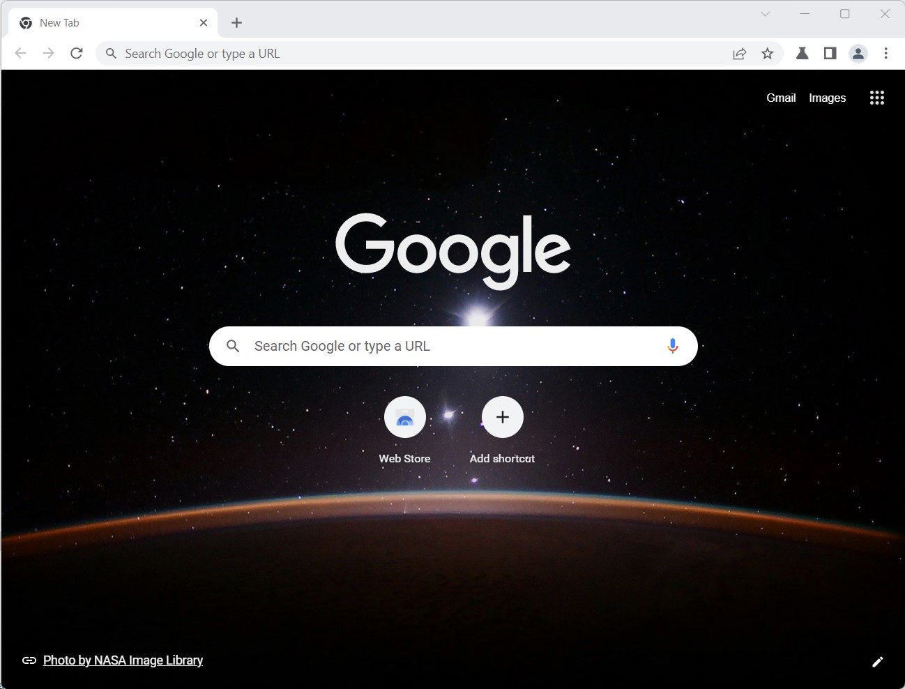 screenshot chromium browser with background